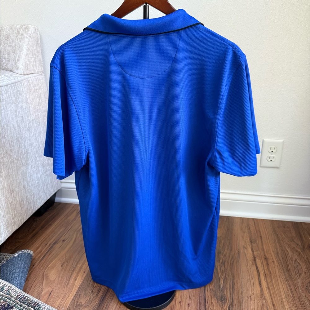 PGA TOUR Men's Blue Golf Polo Shirt Size Large‎ Performance Athletic Fit - Picture 2 of 3